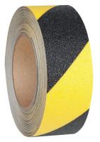 12E873 Antislip Tape, Black/Ylw Stripes, 2Inx54ft