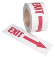 12E881 Antislip Tape, Red on White, 3 In x 54 ft.