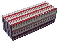 12F365 Wine Shipper Gift Box, 2 Btl, Red Striped