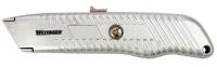 12F753 Utility Knife, Retract, 1-29/32 In, Silver