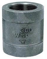 12G064 Coupling, 1 In, Threaded, Malleable Iron