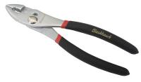 12G786 Slip Joint Pliers, 8 Ins, Cushion Grip, Red