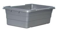 12G973 Bin, 25x16x8-1/2, Gray