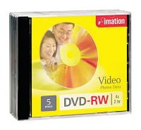 12H186 DVD-RW Disc, 4.70 GB, 120 min, 4x, PK 5