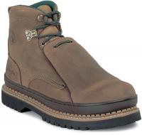 12H480 Work Boots, Stl, Met Grd, Mn, 8-1/2, Brn, 1PR