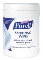 12H935 Hand Sanitizing Wipes, White, PK 270