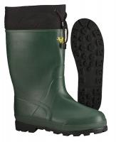 12W778 Insulated Boots, Plain Toe, Rubber, 10, PR