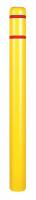12L117 Post Sleeve, Ht 64 In, Yellow w/Red
