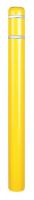 12L118 Post Sleeve, Ht 64 In, Yellow w/White