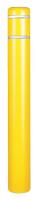 12L121 Post Sleeve, Ht 72 In, Yellow w/White