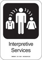 12L139 Interpretive Serv Sign, 7 x 10, PL