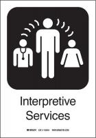 12L140 Interpretive Serv Sign, 7 x 10, SS