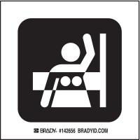 12L156 Mammography Sign, 4 x 4 In, SS