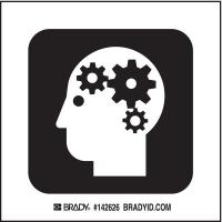 12L171 Mental Health Sign, 4 x 4 In, SS