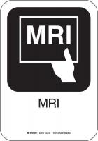 12L173 MRI Sign, 10 x 7 In, AL
