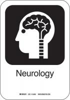 12L184 Neurology Sign, 10 x 7 In, PL