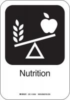 12L188 Nutrition Sign, 10 x 7 In, AL