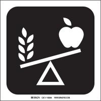 12L192 Nutrition Sign, 8 x 8 In, SS