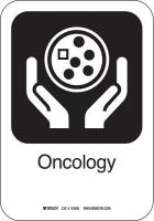 12L198 Oncology Sign, 10 x 7 In, AL