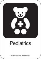 12L219 Pediatrics Sign, 10 x 7 In, AL