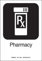 12L231 Pharmacy Sign, 10 x 7 In, SS