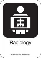 12L239 Radiology Sign, 10 x 7 In, AL