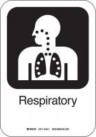 12L249 Respiratory Sign, 10 x 7 In, AL