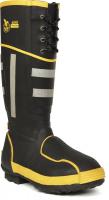 12L338 Knee Boots, Men, 8, Steel Toe, Blk, 1PR