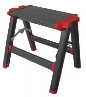 12M635 Step Stool, 11-1/2 In H, 225 lb., Aluminum
