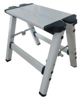 12M636 Step Stool, 11-1/2 In H, 225 lb., Aluminum