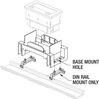 12N114 CUB5 or MLPS DIN Rail Base Adapter Kit