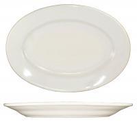 12N268 Platter, 10-3/8x7-1/4, American White, PK12