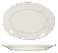 12N272 Platter, 15-1/2x10-1/4, American Wht, PK12