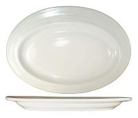 12N337 Platter, 14-1/2x10-1/8, American Wht, PK 12