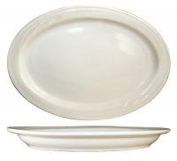 12N359 Platter, 12x8-1/2, American White, PK 12