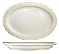 12N360 Platter, 13x9-3/8, American White, PK 12