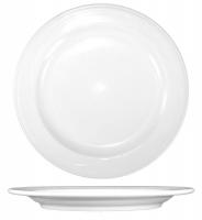 12N372 Plate, 8-7/8 Dia, Bright White, PK 24