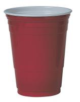 12N441 Cold Cup, 16 Oz, Plastic, Red, PK 1000