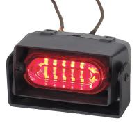 12N987 Sngl Hd Dash/Deck Light, LED, Red, 3-3/4 W