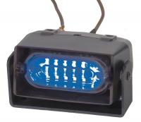 12N988 Sngl Hd Dash/Deck Light, LED, Blue, 3-3/4 W