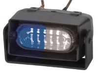 12N996 Sngl Hd Dash/Dck Light, LED, Blu/Wh, 3-3/4W