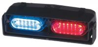 12P001 Dual Hd Dash/Deck Light, LED, Red/Blue, 7 W