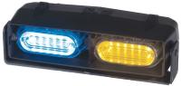 12P002 Dual Hd Dash/Deck Light, LED, Blu/Ambr, 7 W