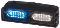 12P006 Dual Hd Dash/Deck Light, LED, Blue/Wh, 7 W