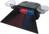 12P012 Sngl Hd Dash/Dk Light, LED, Rd/Blu, 3-3/4 W