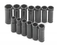 12P165 Socket Set, Deep, 3/8 Dr, SAE, Metric, 13 Pcs