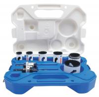 12P292 Electrician Hole Saw Kit, 1-7/8 In, 8 Pcs