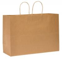 12R079 Shopping Bag, Brown, Tote, PK 250