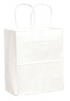 12R082 Shopping Bag, White, Tempo, PK 250