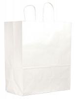 12R086 Shopping Bag, White, Traveler, PK 250